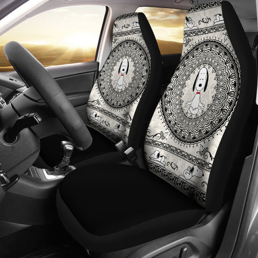 Yoga Snoopy - Car Seat Covers   (Set of 2)