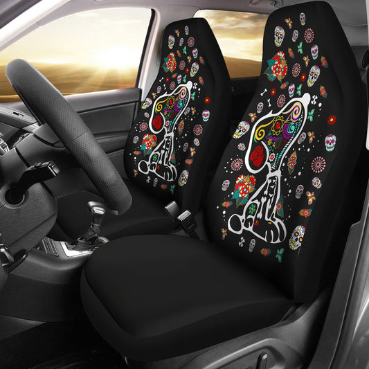 Colourful Snoopy - Car Seat Covers  (Set of 2)